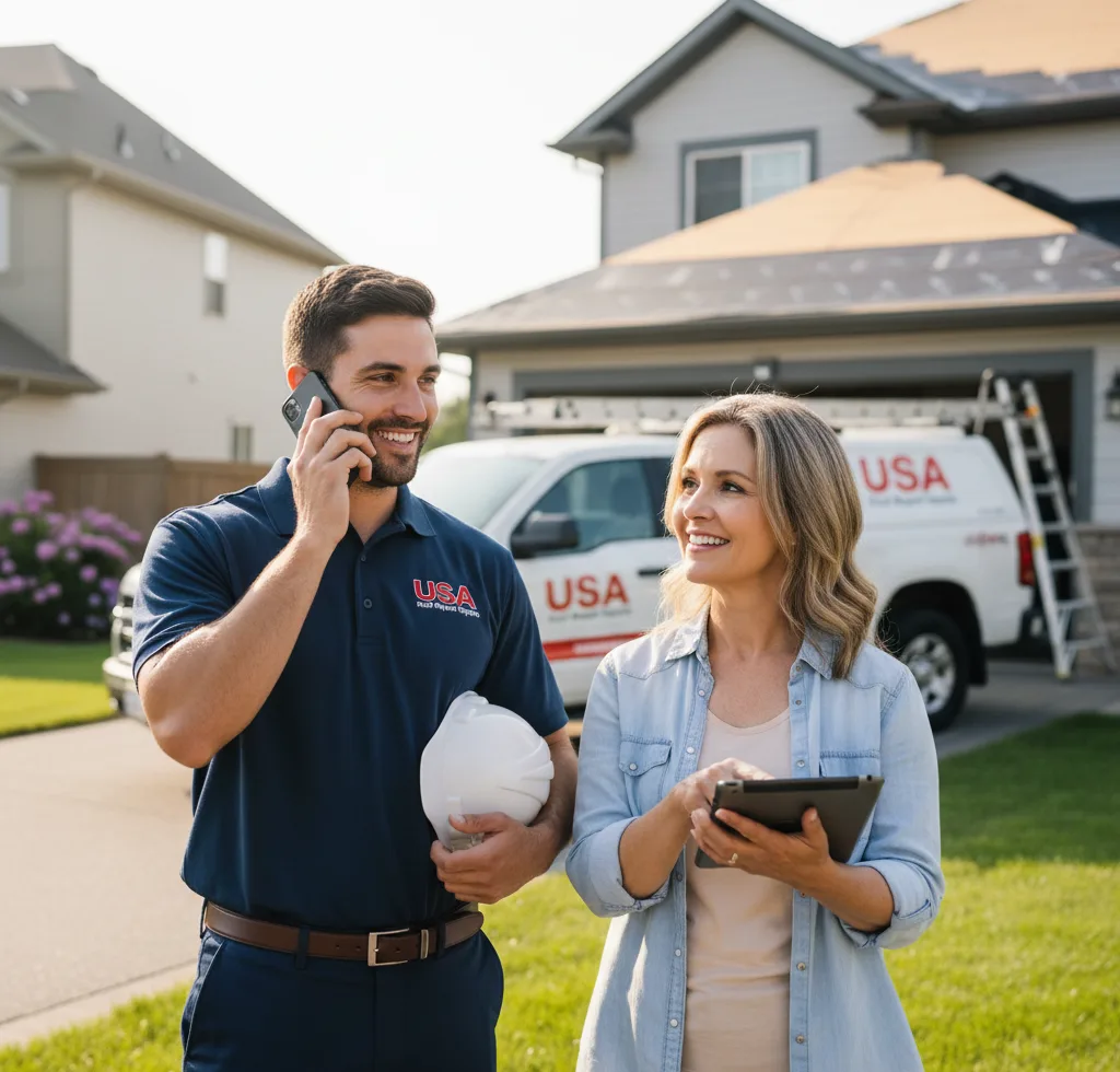 USA Roof Repair Experts customer support in Linden